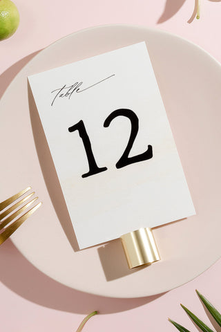 Table Numbers