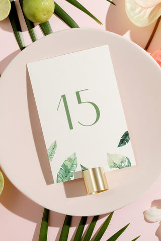 Fiori Tropicale, Table Numbers
