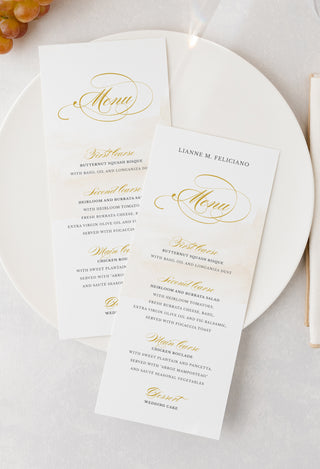 Ghirlanda Floreale, Menus