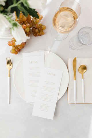 Visione d'Amore, Menu