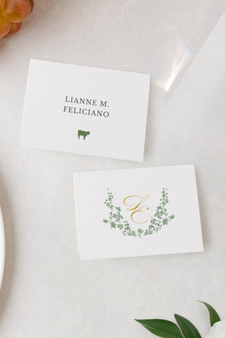 Ghirlanda Floreale, Place Cards
