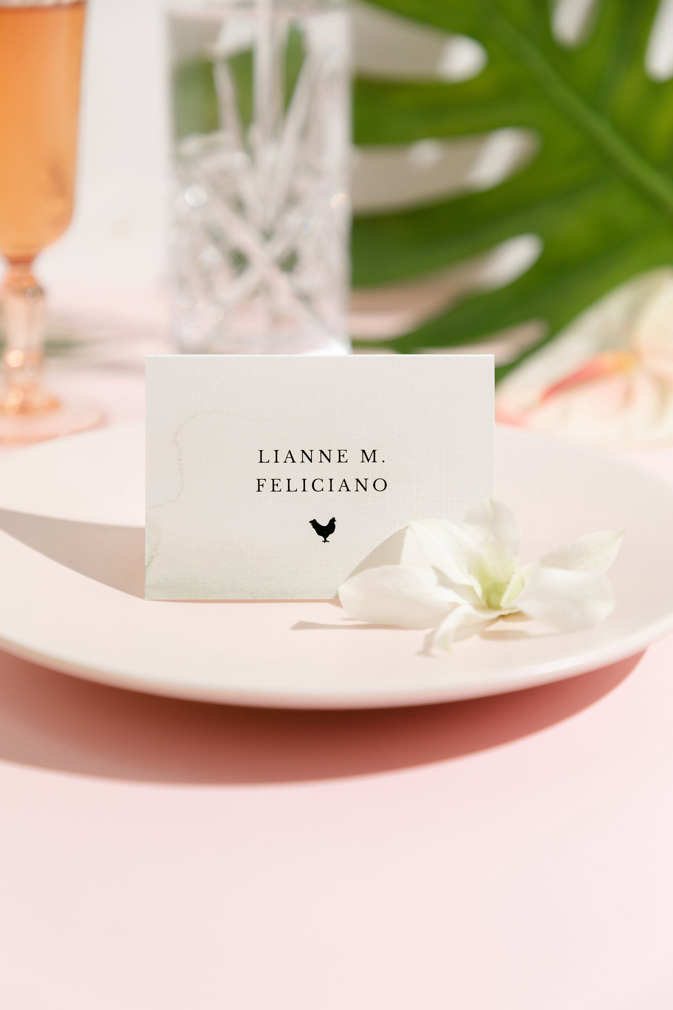 Minimalismo Tropicale, Place Cards