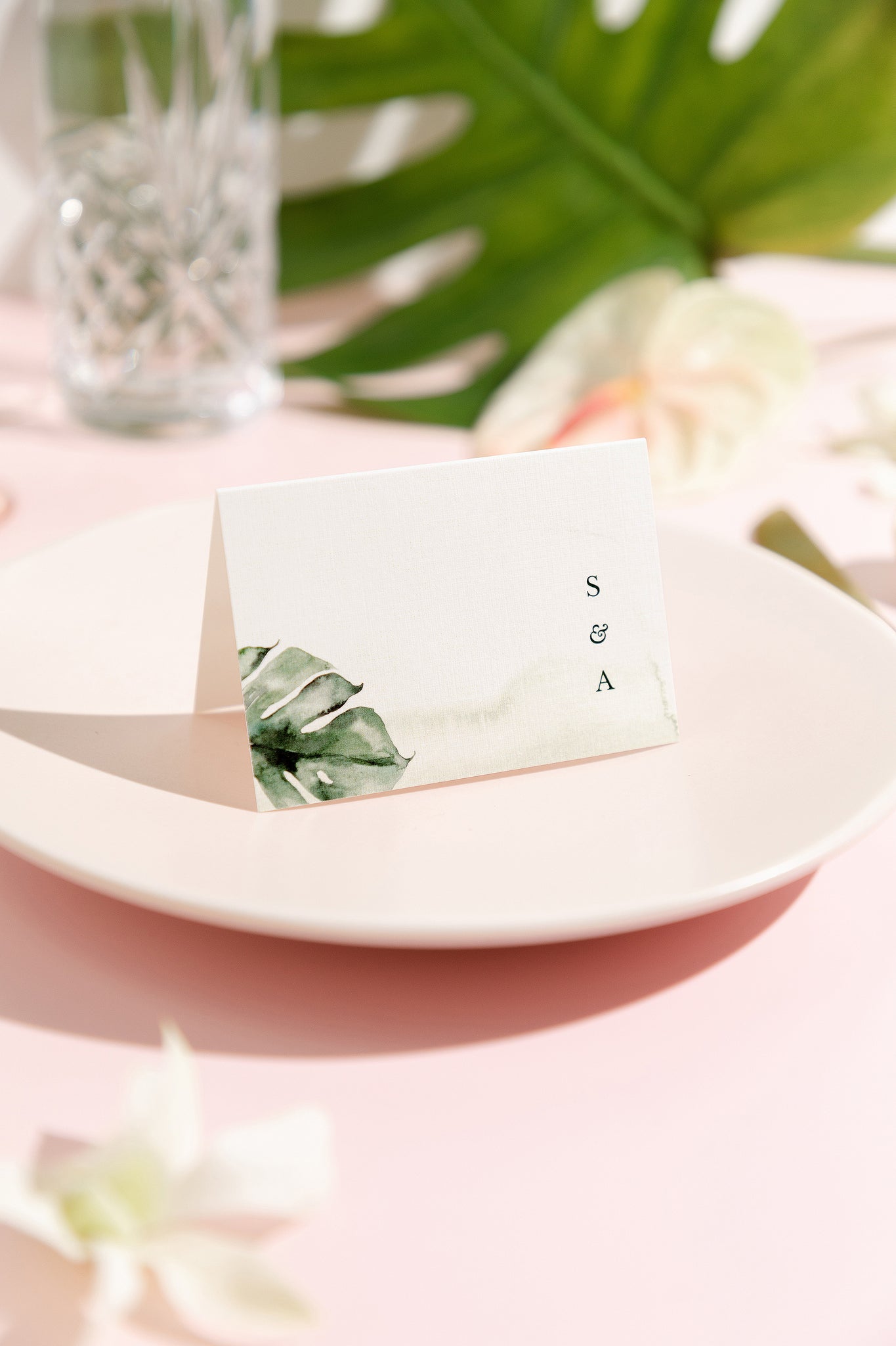 Minimalismo Tropicale, Place Cards